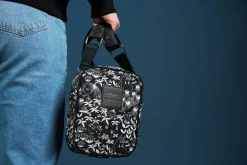 Moomin laukku Vilijonkka Esikko mustavalkoinen