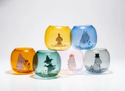 Muurla Muumi kynttilälyhty Muumipappa harmaa 9,5 cm