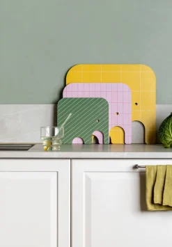 Muurla norsu Chop&Serve -lauta M vaaleanpunainen