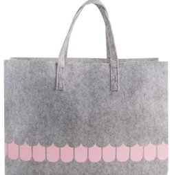 Muurla Vappu Keittiössä kestokassi 55x40 cm r-pet huopa harmaa