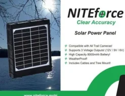 NITEforce aurinkopaneeliakku 8000mAh, Solar Power Panel