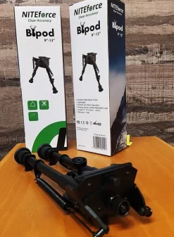 NITEforce puolimatala ammuntatuki Bipod 23-33cm sääd. korkeu