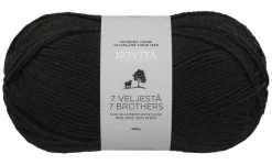 Novita 7 Veljestä lanka 100 g 099 noki