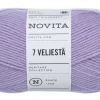 Novita 7 Veljestä lanka 100 g 730 mustikkamaito