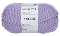 Novita 7 Veljestä lanka 100 g 730 mustikkamaito