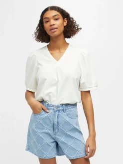 Object pusero Objcaroline S/S Cloud Dancer