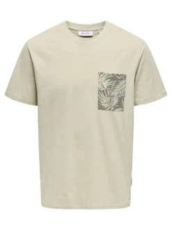 Only & Sons t-paita Onsperry Life Reg Leaf