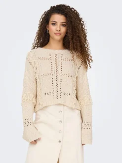 Only neule Onlyrsa Life LS Fringe