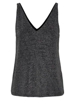 Only toppi Onlqueen S/L V-Neck Glitter