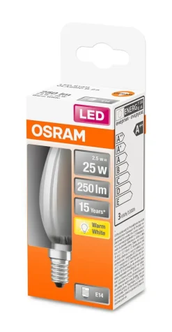 Osram LED kynttilälamppu 250lm 2700K E14