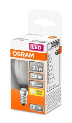 Osram LED pienkupulamppu 250lm 2700K E14