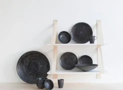 Pentik Kivi tarjoilulautanen tummanharmaa 32 cm