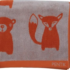 Pentik Metsänväki kylpypyyhe oranssi 70x140 cm