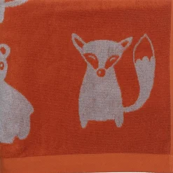 Pentik Metsänväki kylpypyyhe oranssi 70x140 cm