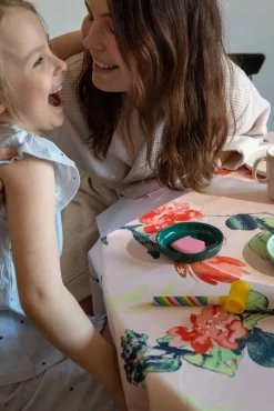 Pentik pöytäliina Huvila 145x250 cm v.oranssi