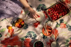 Pentik pöytäliina Huvila 145x250 cm v.oranssi