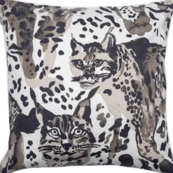 Pentik tyynynpäällinen Villikissa 45x45 cm v.ruskea