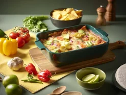 Peugeot keraaminen Appolia-vuoka suorakaide 32 cm metsän vih