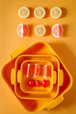 Peugeot keraaminen Appolia-vuoka suorakaide 32 cm sahramin k