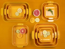 Peugeot keraaminen Appolia-vuoka suorakaide 32 cm sahramin k