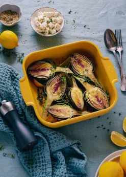 Peugeot keraaminen Appolia-vuoka suorakaide 32 cm sahramin k