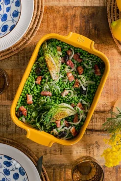 Peugeot keraaminen Appolia-vuoka suorakaide 32 cm sahramin k