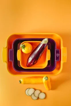 Peugeot keraaminen Appolia-vuoka suorakaide 32 cm sahramin k