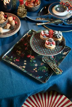 Pip Studio kakkutarjotin Clover 21 cm Green