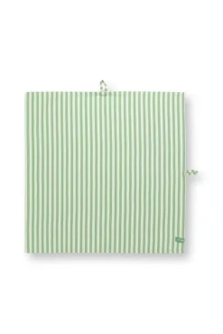 Pip Studio keittiöpyyhe Stripes 65x65 cm 2 kpl Light Green