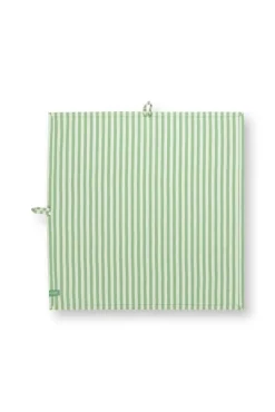 Pip Studio keittiöpyyhe Stripes 65x65 cm 2 kpl Light Green