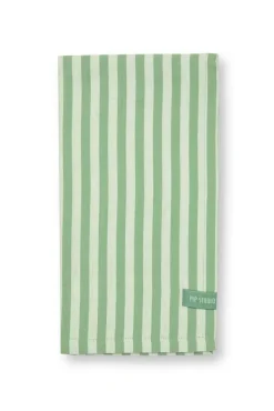 Pip Studio keittiöpyyhe Stripes 65x65 cm 2 kpl Light Green
