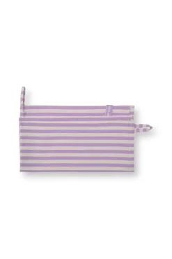 Pip Studio keittiöpyyhe Stripes 65x65 cm Lilac 2 kpl