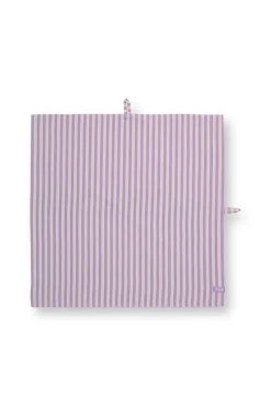 Pip Studio keittiöpyyhe Stripes 65x65 cm Lilac 2 kpl