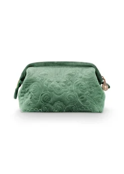 Pip Studio kosmetiikkalaukku Velvet 19x8,5x12 cm Quilted Gre