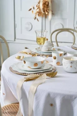 Pip Studio kulho Dot Delight 2 kpl White-Gold 15cm