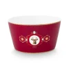 Pip Studio kulho Love Birds Medallion Deer 15 cm Dark Red