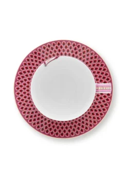 Pip Studio kuppi & aluslautanen Flower Festival 280 ml Dark