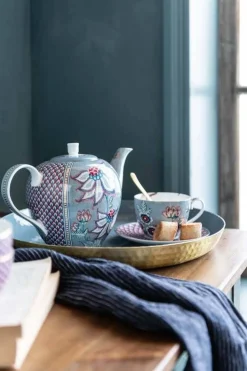 Pip Studio kuppi & aluslautanen Flower Festival 280 ml Light