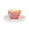 Pip Studio kuppi & aluslautanen La Majorelle 280 ml Pink
