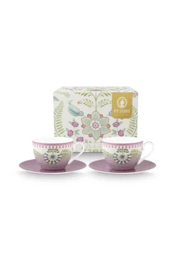 Pip Studio kuppi ja alunen Lily&Lotus 280 ml 2 kpl
