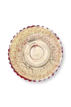 Pip Studio kynttilälyhty Glass 10x10,5 cm 3 kpl Red 3 kpl