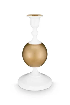 Pip Studio kynttilänjalka Metal Sphere 24 cm White-Gold
