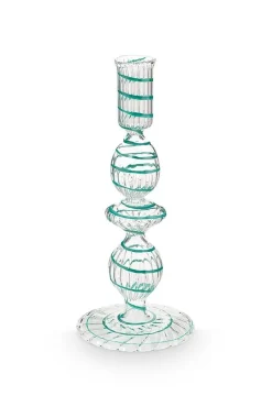 Pip Studio kynttilänjalka Swirl Light Blue S 20 cm
