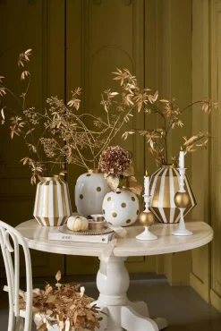 Pip Studio kynttilänjalka Metal Sphere 37 cm White-Gold