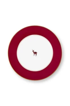 Pip Studio lautanen Love Birds Dark 17 cm Red