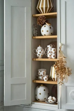 Pip Studio maljakko Metal Dots 32 cm White-Gold