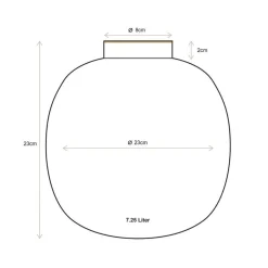 Pip Studio maljakko Metal Dots 23 cm White-Gold