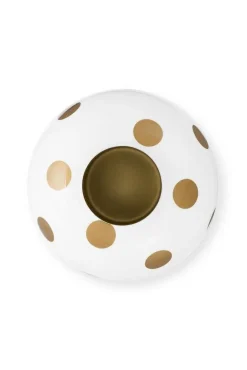 Pip Studio maljakko Metal Dots 23 cm White-Gold