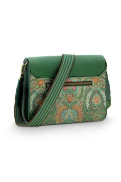 Pip Studio olkalaukku Fenna Medium Jabali Green 25x7x20 cm