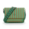 Pip Studio olkalaukku Fenna Medium Stripe Green 25x7x20 cm